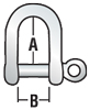 Harken Stainless Steel Shackles Harken High-Resistance (HR) D Shackle