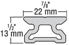 Harken 22 mm Small Boat Harken Metric Track
