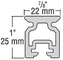 Harken 22 mm Small Boat Harken Variable Hole Spacing Track