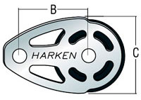Harken Black Magic footblocks Harken 6076 Footblock