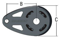 Harken Cruising ESP Blocks Harken 6106 Teardrop Footblock
