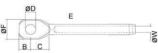 Navtec N546 Swage Eye