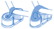 Ronstan RF5003 Small Saddle Stailess Steel Ronstan Small T and C Cleats