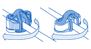 Ronstan RF5005 Small Saddle Fairlead Ronstan Small T and C Cleats