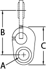 Ronstan RF536 Sister Clip Ronstan Stainless Steel Sister Clips