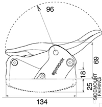 Spinlock XAS0408 rope clutch horizontal version Starboard