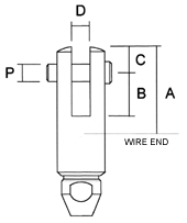 Sta-Lok Fork Terminal