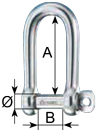 Wichard Self Locking Long Shackle