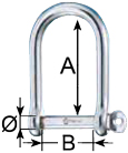 Wichard Self Locking Shackles