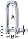 Wichard Captive Pin Shackles