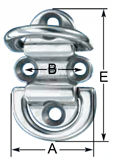 Wichard Double Folding Padeye Titanium