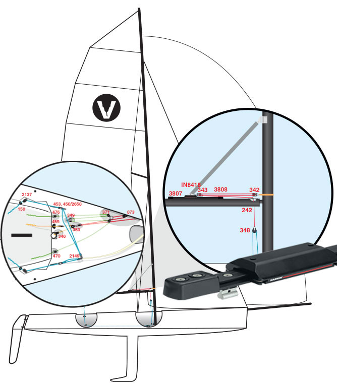 Sailing Dinghy Fittings Keelband Fairings Pair  13 